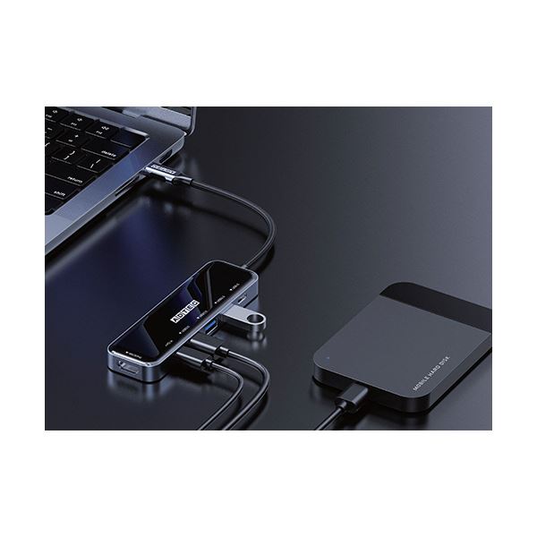 アドテック マルチポートハブ 6in1AHUB-VA3CP-4K30 1個