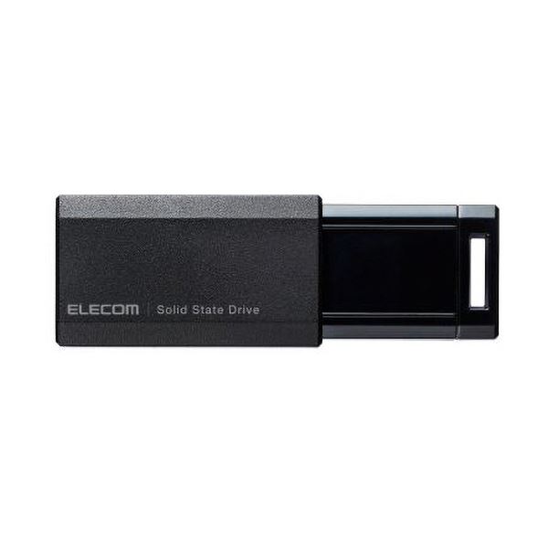 （まとめ）エレコム 外付けポータブルSSD250GB ブラック ESD-EPK0250GBK 1台【×3セット】