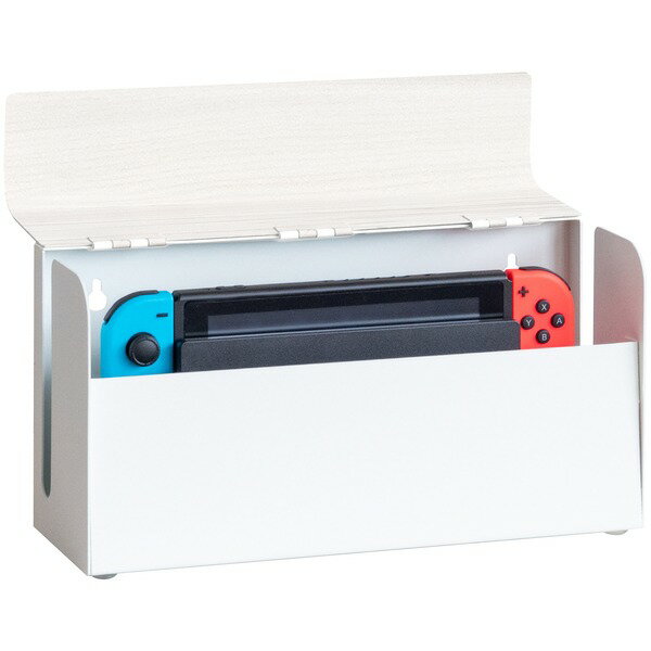 TEERゲーム機ケース 約幅28×奥行き9×高さ14cm ホワイト 完成品【代引不可】