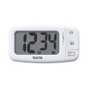 (まとめ) タニタ抗菌でか見えタイマー ココナッツホワイト TD-430-WH 1個 【×3セット】