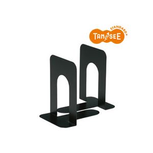 （まとめ）TANOSEE ブックエンド T型 大 ブラック 20組