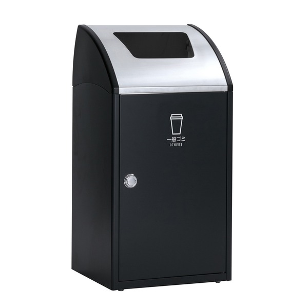 受注生産 ゴミ箱 屋内用 〔 一般ゴミ用 アーバングレー 〕 アジャスター付き テラモト TrimSTF ステン ダストボックス(3)