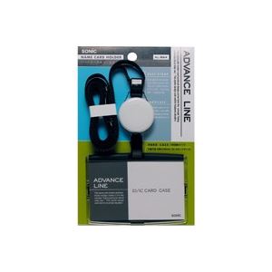 （まとめ）ソニック 吊下げ名札リールハード AL-894-D ブラック【×5セット】