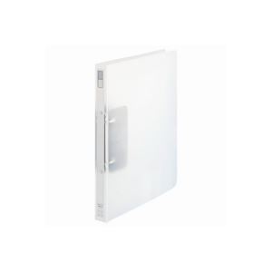 (業務用10セット) LIHITLAB リング式ファイル 【A4/2穴】 タテ型 背幅：27mm F-867U-1 乳白