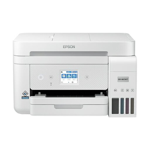 【送料無料】エプソンエコタンク搭載 カラーインクジェット複合機 A4 FAX機能付 ホワイト EW-M674FT 1台 【送料無料】エプソンエコタンク搭載 カラーインクジェット複合機 A4 FAX機能付 ホワイト EW-M674FT 1台