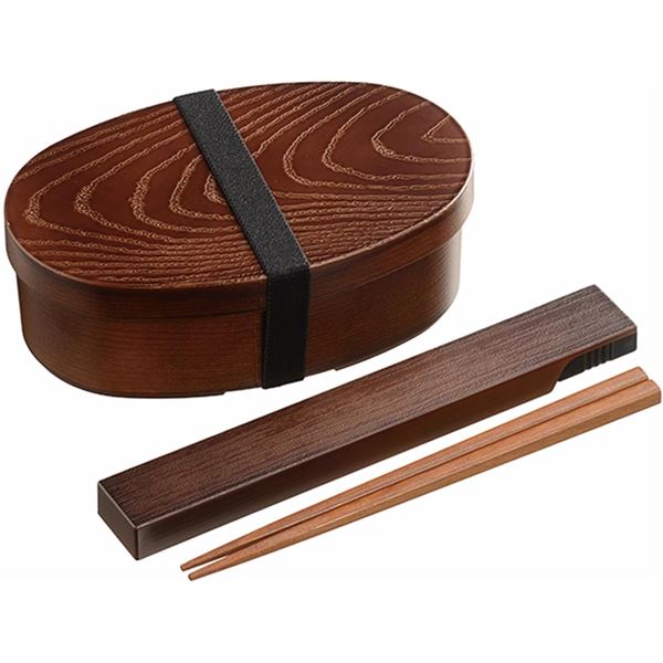 カクセー曲げわっぱ風弁当箱箸と箸ケ...