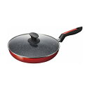 【送料無料】キルシェマーブル IH対応ガラス蓋付フライパン28cm B1129588