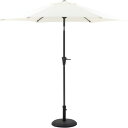 アルミパラソル 約240cm アイボリー 組立品【代引不可】