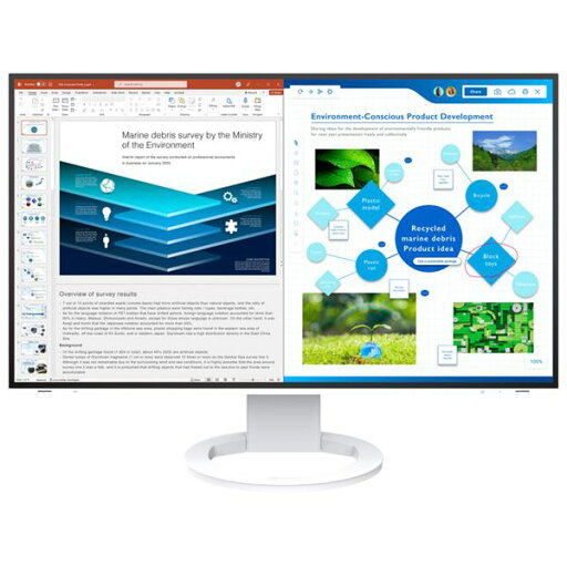 EIZO 液晶ディスプレイ 27型/2560×1440/HDMI、DisplayPort、USBType-C/ホワイト/スピーカー:あり EV2781-WT EIZO 液晶ディスプレイ 27型/2560×1440/HDMI、DisplayPort、USBType-C/ホワイト/スピーカー:あり EV2781-WT