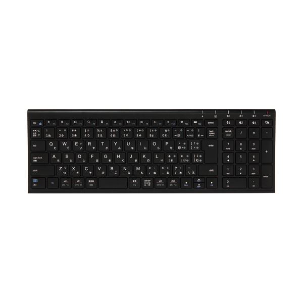【送料無料】アイクレバーBluetooth テンキー付きキーボード ブラック IC-BK22-BK 1台