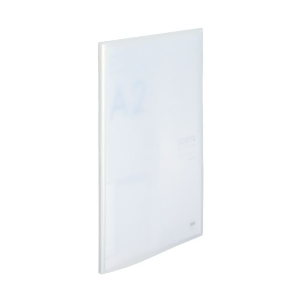 【送料無料】（まとめ）リヒトラブ soeru クリヤーブック A2タテ 20ポケット 背幅11mm フロストクリヤー N-8117-1 1セット(4冊)【×3セット】