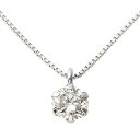 【送料無料】ダイヤモンド ネックレス 0.3ct プラチナ Pt900 一粒 6本爪 シンプル ダイヤネックレス ペンダント 鑑別カード付き