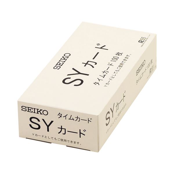 (まとめ) セイコープレシジョン セイコー用タイムカード 全締日対応 両面6欄印字 CA-SY 1パック(100枚)..
