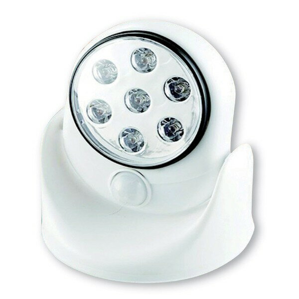 LEDマルチセンサーライト 赤外線検知方式 7灯/単3乾電池式 防雨形 (玄関/屋外)