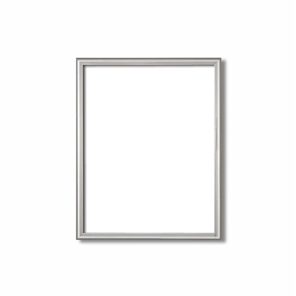 デッサン額縁 額 フレーム 〔 四ツ切サイズ 424×348mm 〕 シルバー 壁掛けひも付き 化粧箱入り 5004