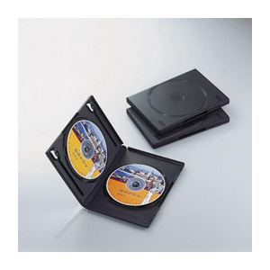 (まとめ)エレコム DVDトールケース CCD-DVD04BK【×20セット】