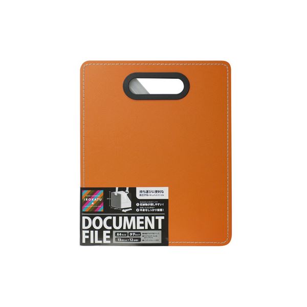 (業務用セット)ナカバヤシ IROKATU ドキュメントファイル・発泡PP製/A4/タテ型 DF-A401S-AOアプリコッ..