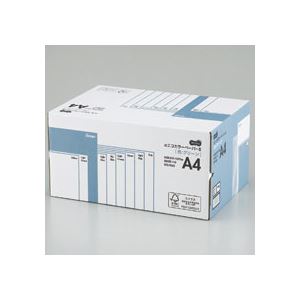 （まとめ） TANOSEE αエコカラーペーパーII A4 グリーン 業務用パック 1箱（5000枚：500枚×10冊） 【×10セット】