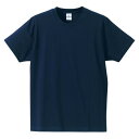 【送料無料】〔5枚セット〕 Tシャツ Mサイズ ネイビー 綿100% 耐久性 半袖 tシャツ ティーシャツ ティシャツ トップス 衣類(4)