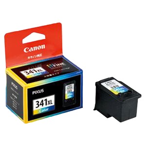 （まとめ） キヤノン Canon インクジェットカートリッジ BC-341XL 3色カラー大容量 1個入 【×2セット】