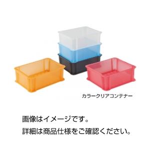 (まとめ)カラークリアコンテナ 910R レッドクリア【×5セット】