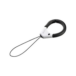 (まとめ)サンワサプライ フィンガーストラップ(ホワイト) DG-ST37W【×5セット】