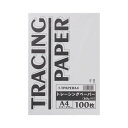 （まとめ） TANOSEE トレーシングペーパー60g A4 1パック（100枚） 【×5セット】