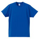 〔5枚セット〕 Tシャツ Lサイズ ロイヤルブルー 綿100% 耐久性 半袖 tシャツ ティーシャツ ティシャツ トップス 衣類(4)