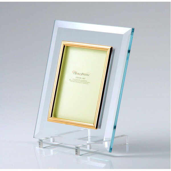 高級クリスタルアート フォトフレーム DX 写真立て 2L版対応 179mm×127mm ウルトラホワイトガラス使用 化粧箱入り 日本製