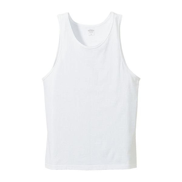 〔2枚セット〕 イージー タンクトップ L ホワイト＋ホワイト 5.6オンス 綿100％ 猛暑対策 アンダーウェ..