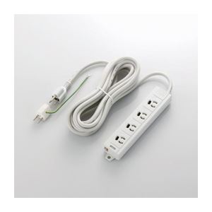 （まとめ）エレコム EURoHS指令準拠マグネット付抜け止めタップ T-ECOH3450NM【×2セット】