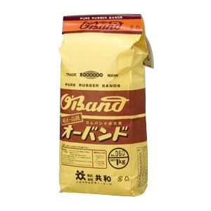 （まとめ） 共和 オーバンド 輪ゴム 袋入1kg（正味重量） O-360-1000 入 【×2セット】