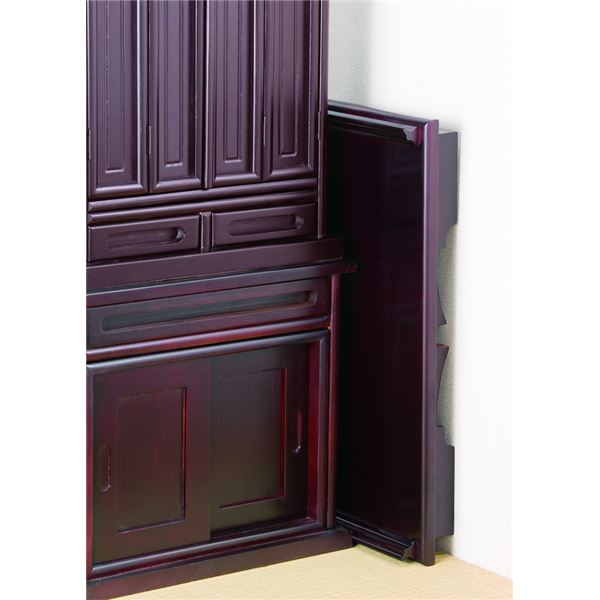 棚付き折りたたみ供物机 紫檀調【代引不可】 2