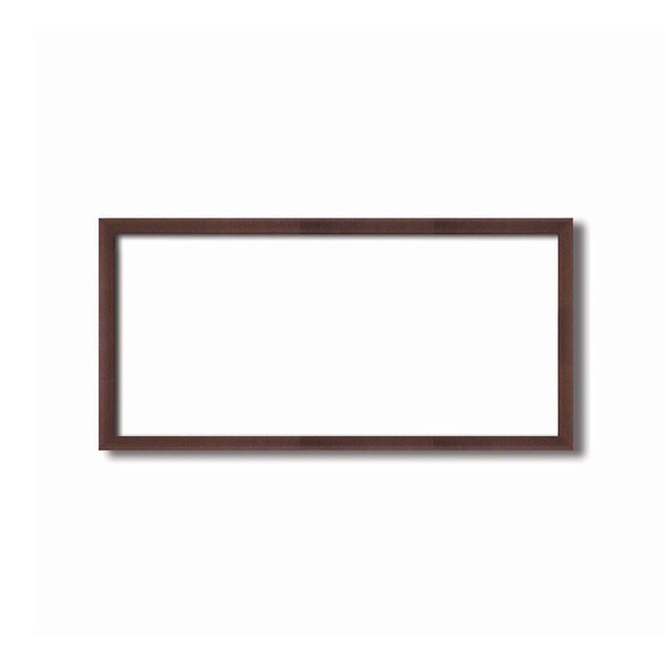 〔 長方形額 〕 木製額 黒茶色長方形額 450×200mm シタン色 縦横兼用額 前面アクリル仕様 額 額縁 フレーム