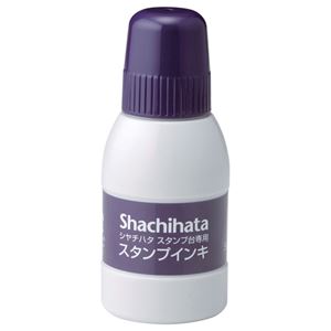 (まとめ) シヤチハタ スタンプ台専用補充インキ 40ml 紫 SGN-40-V 1個 【×10セット】