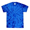 【送料無料】スパイダー タイダイ Tシャツ XL スパイダーロイヤル 綿100% 半袖 Tシャツ ティーシャツ ティシャツ トップス 衣類