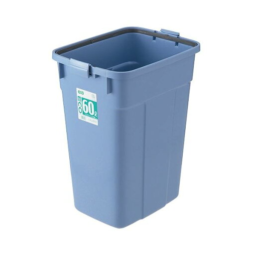 (まとめ) TANOSEE エコポリペール 角型 60L 本体のみ(フタ別売) ブルー 1個 【×2セット】 (まとめ) TANOSEE エコポリペール 角型 60L 本体のみ(フタ別売) ブルー 1個 【×2セット】