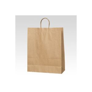 （まとめ） シモジマ 手提紙袋 クラフト（50枚入） 3282410 クラフト 【×2セット】