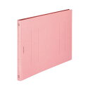 (まとめ) ライオン事務器 フラットファイル(環境) 樹脂押え具 B4ヨコ 150枚収容 背幅18mm ピンク A-506KB4E 1セット(10冊) 【×5セ...