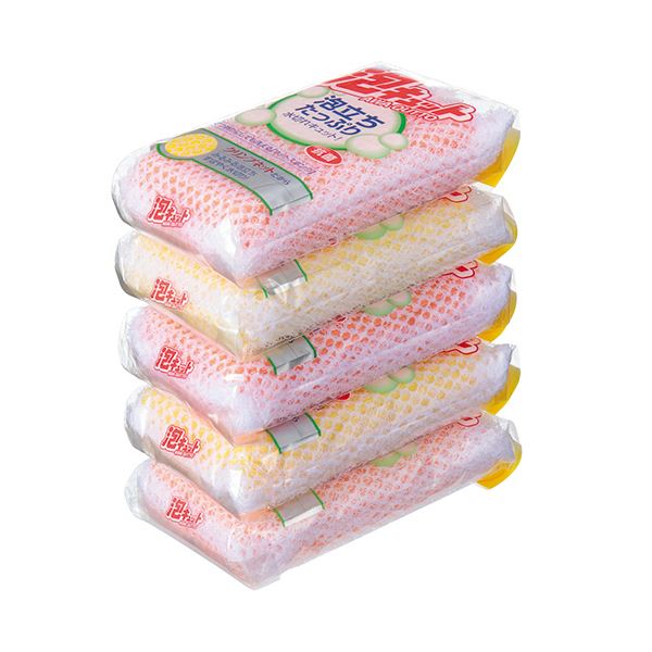 【送料無料】(まとめ) オーエ 泡キュット ネットタイプ 1パック(5個) 【×10セット】