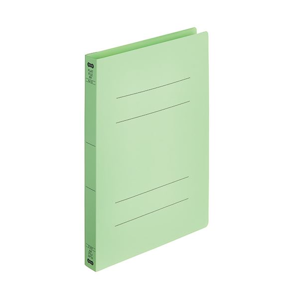 (まとめ) TANOSEEフラットファイル厚とじ(PP) A4タテ 250枚収容 背幅28mm グリーン 1パック(5冊) 【×30セット】