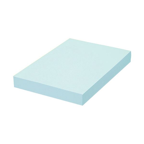 【送料無料】(まとめ) TANOSEE αエコカラーペーパーIIアクアブルー B4 1冊(500枚) 【×10セット】