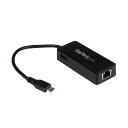 【送料無料】StarTech.com USB-C接続ギガビット有線LAN変換アダプタ(USB 3.0ポート x1付き) US1GC301AU 1個