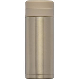 【30個セット】 スリム 水筒/ステンレスボトル 【200ml ゴールド】 スクリュー栓 真空断熱構造 抗菌剤..