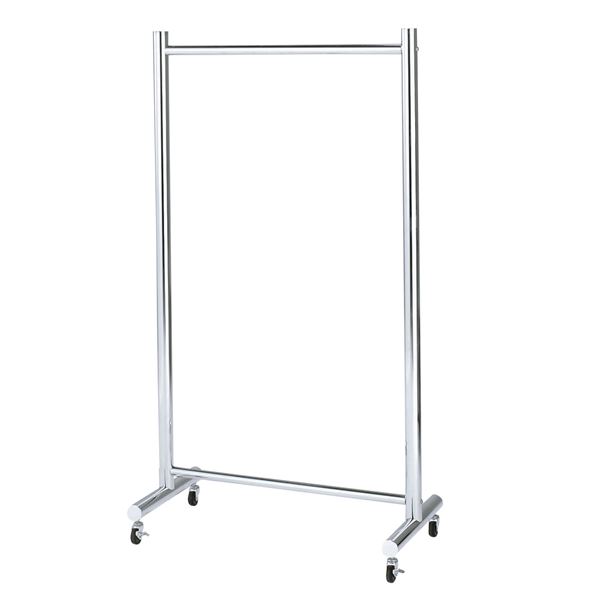 極太 ハンガーラック/コートハンガー 【幅890mm】 スチール キャスター付き 〔リビング ベッドルーム ..