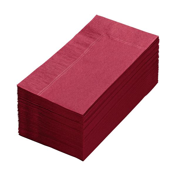 【送料無料】(まとめ) カラーナプキン 2PLY 8つ折 ワインレッド 2PLU-28C-W 1パック(50枚) 【×30セット】