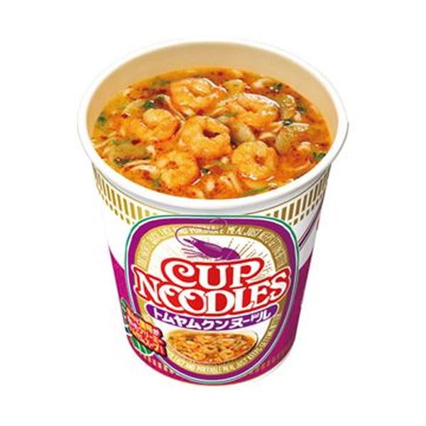 (まとめ)日清食品 カップ ヌードルトムヤムクンヌードル 75g 1ケース(12食)【×4セット】【代引不可】