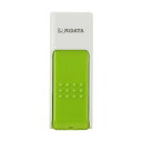 (まとめ)RiDATA ラベル付USBメモリー16GB ホワイト/グリーン RDA-ID50U016GWT/GR 1個【×3セット】(2)