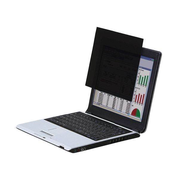 (まとめ）エレコム 薄いのぞき見防止フィルター幅309×高さ174mm フリーサイズ 14Wインチ(16:9)相当 EF-..