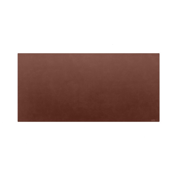 高級PVCレザー デスクマット 【03： ダークブラウン】 620×300mm カット可 日本製 〔DIY素材 背景 クラ..